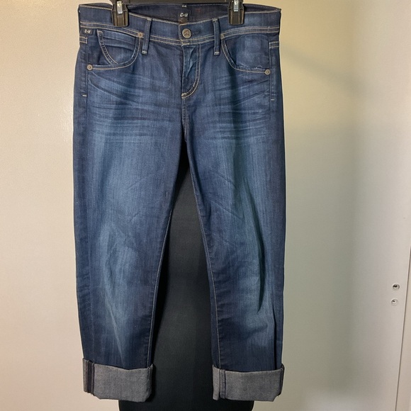 14. Citizens Of Humanity Blue Dani Cropped Straight Leg Ankle Jeans Size 26 - Picture 2 of 9